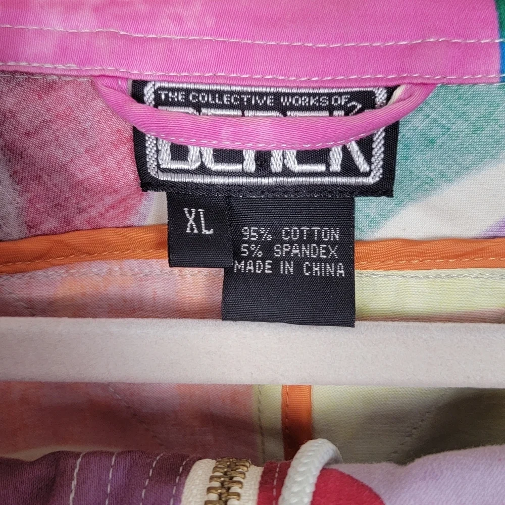Multicolor Abstract Geometric Jacket #1494 - Picture 3 of 16
